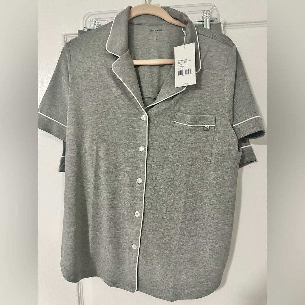 Women's Gray Pajama Set - M